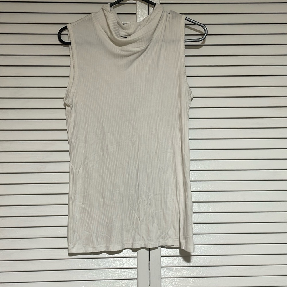 Rachel Zoe Ribbed Basic White
